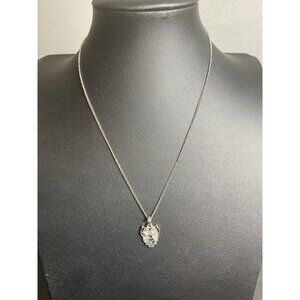 ZAD Silver Tone Owl Pendant Necklace With Adjustable Chain